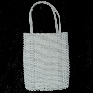 Nine West Gray Mini Woven Tote Bag